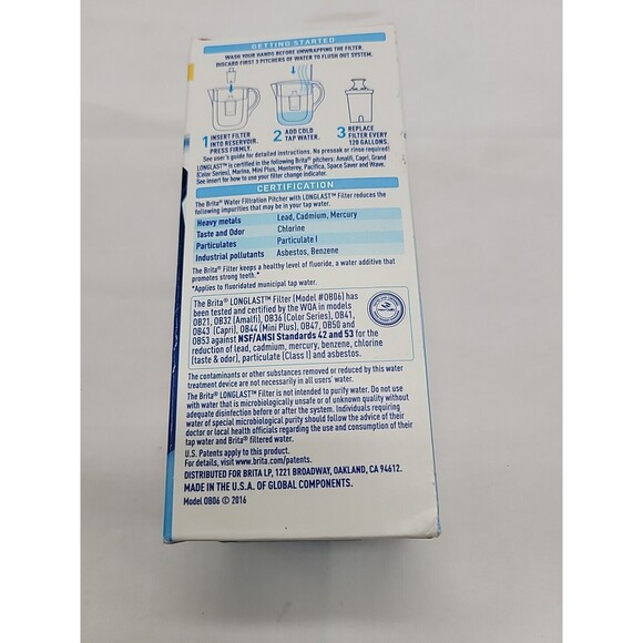 Brita Longlast Water Filter Replacement Filters Pitcher Dispensers 3x Longer New - Picture 14 of 14